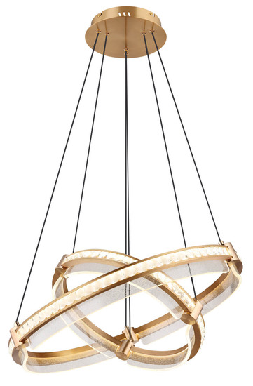 Globo Blondie LED Hängeleuchte 78W CCT Goldfarben, Metall Fernbedienung Nachtlicht Memoryfunktion 120cm 67196-78H