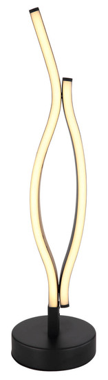 Globo Geronimo LED Tischleuchte 12W Warmweiß Schwarz Matt, Metall 47cm 67206TW