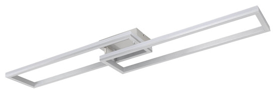 Globo Salmos LED Deckenleuchte 40W CCT Silbergrau, Metall Fernbedienung Nachtlicht Memoryfunktion 10cm 67209-45D