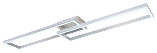 Globo Salmos LED Deckenleuchte 40W CCT Silbergrau, Metall Fernbedienung Nachtlicht Memoryfunktion 10cm 67209-45D