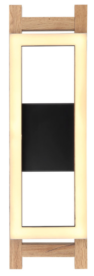 Globo Illa LED Wandleuchte 10W Warmweiß Schwarz Matt, Metall 45cm 67266W