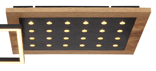 Globo Jimbo LED Deckenleuchte 24W Warmweiß Schwarz Matt, Metall Memoryfunktion 8,5cm 67267-24