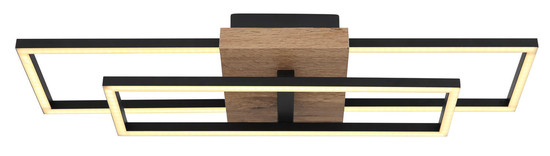 Globo Kendra LED Deckenleuchte 18W Warmweiß Schwarz Matt, Metall 10cm 67276-18