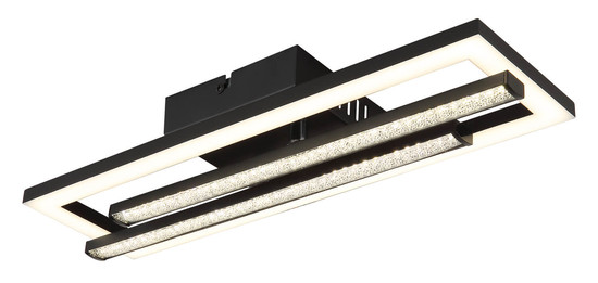 Globo Highway LED Deckenleuchte 24W Neutralweiß Schwarz Matt 6,3cm 672843S