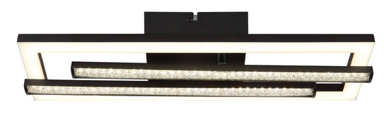 Globo Highway LED Deckenleuchte 24W Neutralweiß Schwarz Matt 6,3cm 672843S