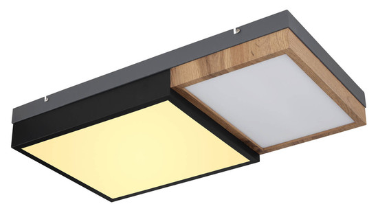 Globo Gundi LED Deckenleuchte 30W Warmweiß Weiß Matt, Metall Memoryfunktion 9cm 67286-30