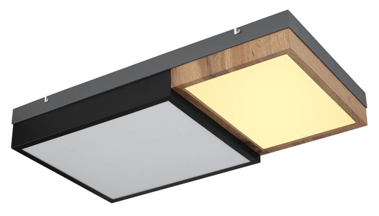 Globo Gundi LED Deckenleuchte 30W Warmweiß Weiß Matt, Metall Memoryfunktion 9cm 67286-30