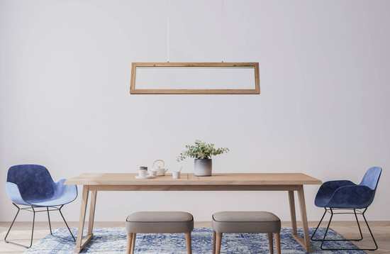 Globo Mandera LED Hängeleuchte 24W Warmweiß Schwarz Matt, Metall 120cm 67287H