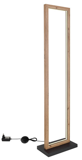 Globo Mandera LED Stehleuchte 24W Warmweiß Schwarz Matt, Metall 120cm 67287S