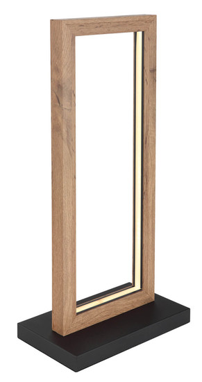 Globo Mandera LED Tischleuchte 12W Warmweiß Schwarz Matt, Metall 52,5cm 67287T