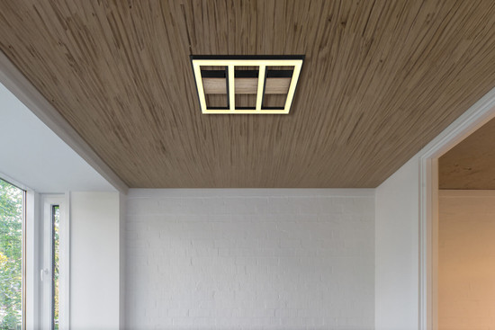 Globo Froomy LED Deckenleuchte 18W Warmweiß Schwarz Matt, Metall 5,5cm 67291-18