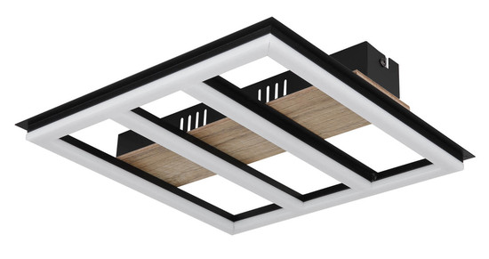 Globo Froomy LED Deckenleuchte 18W Warmweiß Schwarz Matt, Metall 5,5cm 67291-18