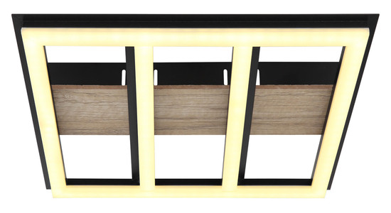 Globo Froomy LED Deckenleuchte 18W Warmweiß Schwarz Matt, Metall 5,5cm 67291-18