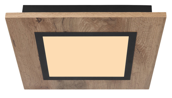 Globo Lea LED Deckenleuchte 12W Warmweiß Schwarz Matt, Metall 4,5cm 67292D2