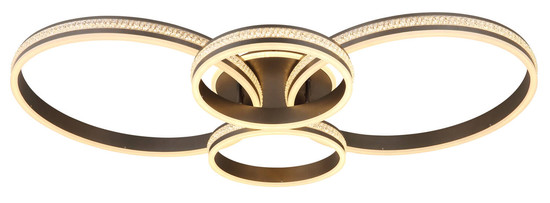 Globo Grouni LED Deckenleuchte 39W CCT Titanfarben Matt, Metall Memoryfunktion 13,7cm 673140-39A