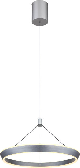 Globo Ferra LED Hängeleuchte 40W Warmweiß Grau Matt, Metall Ø50cm 67316