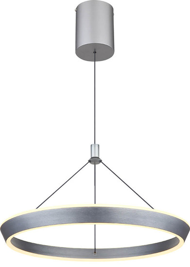 Globo Ferra LED Hängeleuchte 40W Warmweiß Grau Matt, Metall Ø50cm 67316