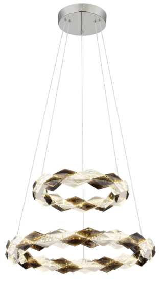 Globo Karilion LED Hängeleuchte 50W Neutralweiß Verchromt, Metall Ø55cm 67318H2