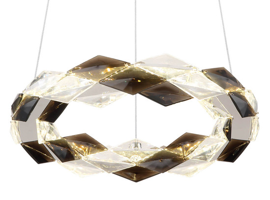 Globo Karilion LED Hängeleuchte 24W Neutralweiß Verchromt, Metall Ø37cm 67318H