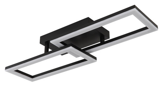 Globo Sapena LED Deckenleuchte 20W Warmweiß Schwarz Matt, Metall 9cm 67328-20O