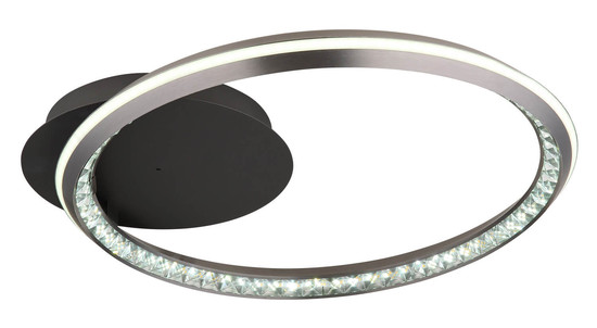 Globo Alaina LED Deckenleuchte 30W CCT Grau Matt, Metall Fernbedienung Nachtlicht Memoryfunktion Ø50cm 67329-30