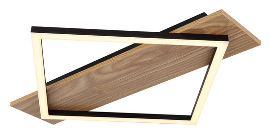 Globo Beatrix I LED Deckenleuchte 18W Warmweiß Schwarz Matt, Metall 6cm 67330-18