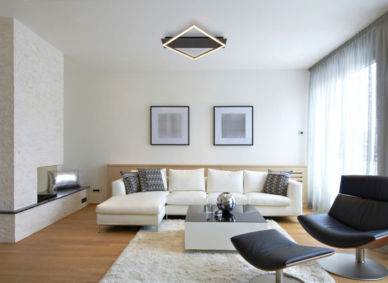 Globo Beatrix I LED Deckenleuchte 18W Warmweiß Schwarz Matt, Metall 6cm 67330G-18