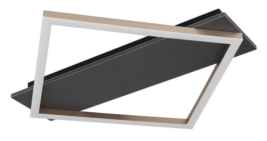 Globo Beatrix I LED Deckenleuchte 18W Warmweiß Schwarz Matt, Metall 6cm 67330G-18