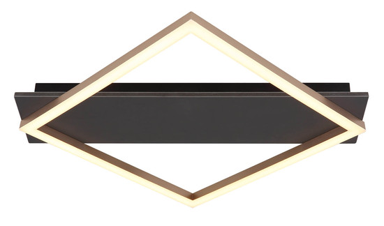 Globo Beatrix I LED Deckenleuchte 18W Warmweiß Schwarz Matt, Metall 6cm 67330G-18