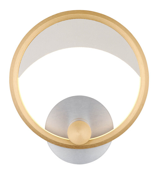 Globo Umbra LED Wandleuchte 16W Warmweiß Silberfarben, Aluminium Gebürstet Ø29cm 67333-16W