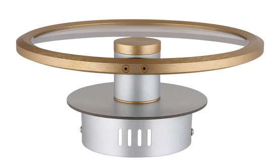 Globo Umbra LED Wandleuchte 16W Warmweiß Silberfarben, Aluminium Gebürstet Ø29cm 67333-16W