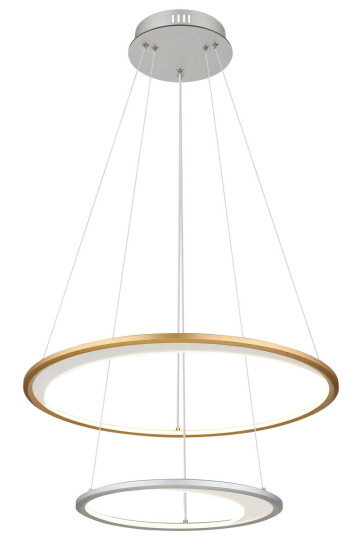 Globo Umbra LED Hängeleuchte 40W CCT Silberfarben, Aluminium Gebürstet Fernbedienung Nachtlicht Memoryfunktion 120cm 67333-44H