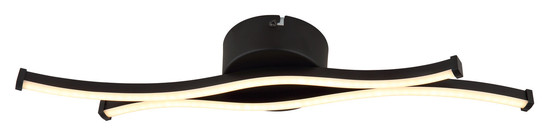 Globo Boyd LED Deckenleuchte 12W Warmweiß Schwarz Matt, Metall 5,6cm 67336-12