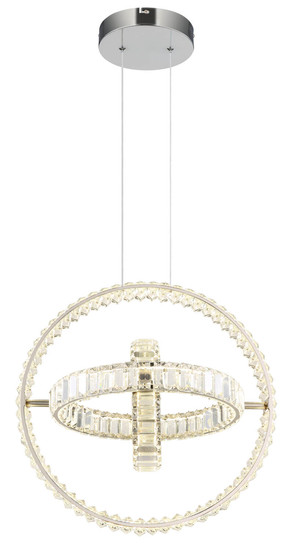 Globo Neil LED Hängeleuchte 115W CCT Verchromt, Metall Fernbedienung Nachtlicht Memoryfunktion 120cm 67339-115C