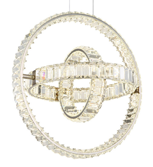 Globo Neil LED Hängeleuchte 115W CCT Verchromt, Metall Fernbedienung Nachtlicht Memoryfunktion 120cm 67339-115C