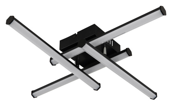 Globo Kirina LED Deckenleuchte 24W Warmweiß Schwarz Matt 8,8cm 67342-24