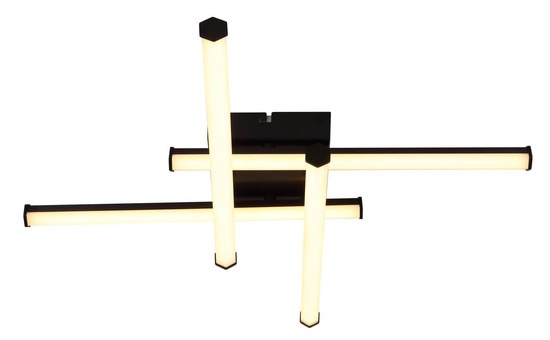 Globo Kirina LED Deckenleuchte 24W Warmweiß Schwarz Matt 8,8cm 67342-24