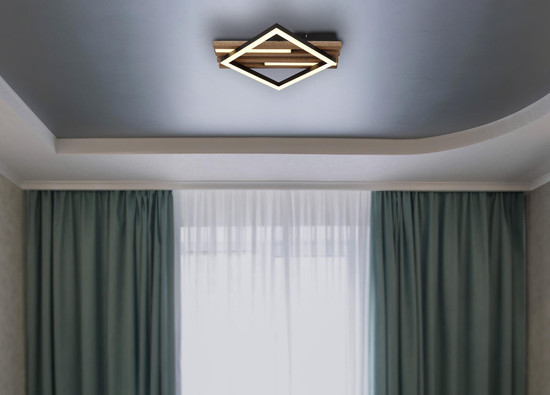 Globo Obrien LED Deckenleuchte 19W Warmweiß Schwarz Matt, Metall Memoryfunktion 7,5cm 67344D