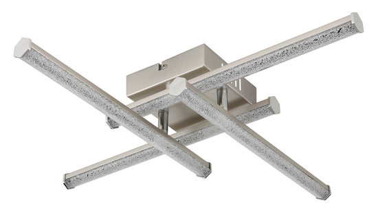 Globo Kirina LED Deckenleuchte 24W Neutralweiß Nickel Matt 8,8cm 67346-24