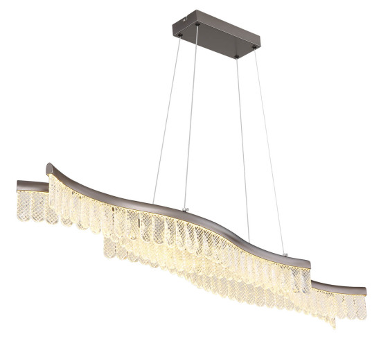 Globo Juliet LED Hängeleuchte 35W Warmweiß Graphit Matt, Metall 135cm 67348H