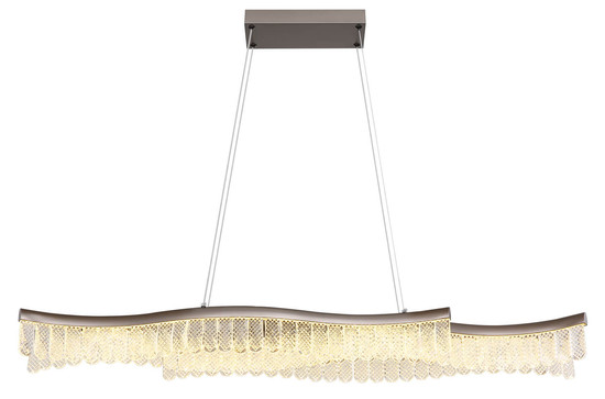 Globo Juliet LED Hängeleuchte 35W Warmweiß Graphit Matt, Metall 135cm 67348H