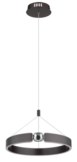Globo Hendricks LED Hängeleuchte 22W Warmweiß Bronzefarben Gebürstet, Metall Ø40cm 67349H1