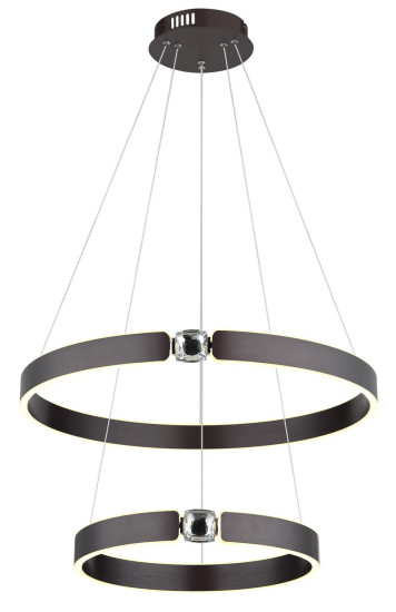 Globo Hendricks LED Hängeleuchte 55W Warmweiß Bronzefarben Gebürstet, Metall 125cm 67349H2