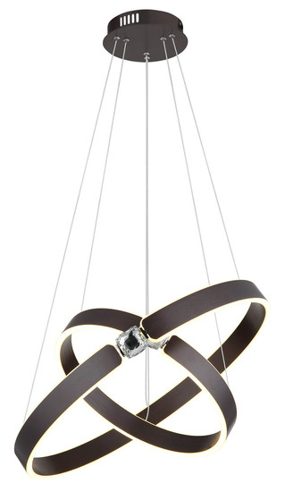 Globo Hendricks LED Hängeleuchte 55W Warmweiß Bronzefarben Gebürstet, Metall 125cm 67349H2