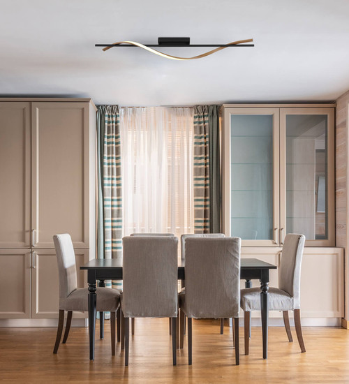 Globo Watkins LED Deckenleuchte 20,50W Warmweiß Schwarz Matt, Metall 17cm 67354D