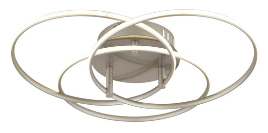 Globo Kombos LED Deckenleuchte 40W Neutralweiß Nickel Matt, Metall Ø29cm 67355-40N