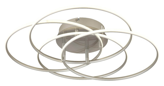 Globo LED Deckenleuchte Kombos 55W neutralweiss Nickel matt Metall Aluminium Ø51,5cm