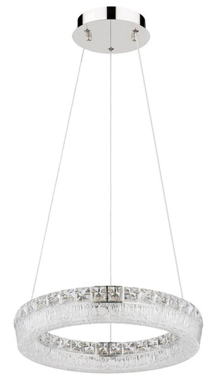 Globo LED Pendelleuchte Laurel 24W dimmbar Fernbedienung CCT warm-/tageslichtweiss Verchromt Metall Ø40cm