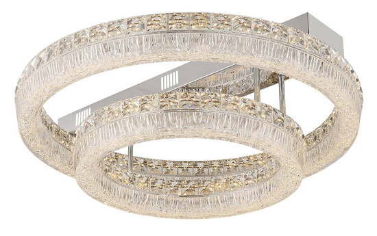 Globo LED Deckenleuchte Laurel 60W dimmbar Fernbedienung CCT warm-/tageslichtweiss Verchromt Metall Ø60cm