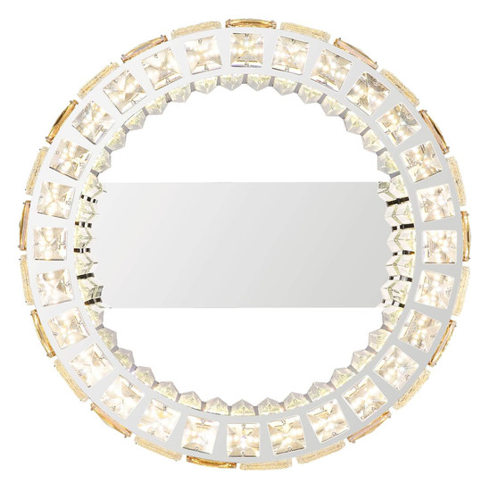 Globo LED Deckenleuchte Lidia 24W dimmbar Fernbedienung CCT warm-/tageslichtweiss Verchromt klar Metall Glaskristalle Ø40cm